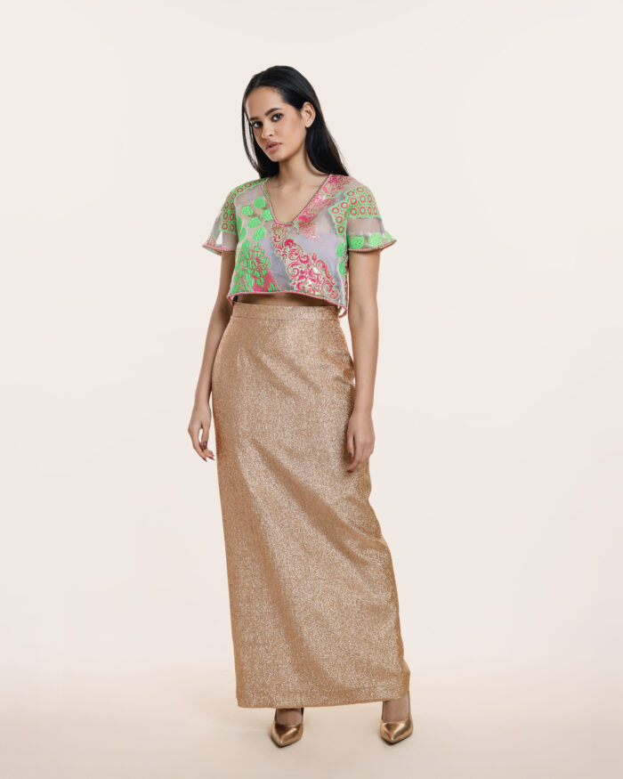 Glittery Pencil Skirt - Image 2